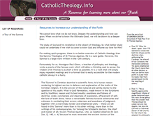 Tablet Screenshot of catholictheology.info